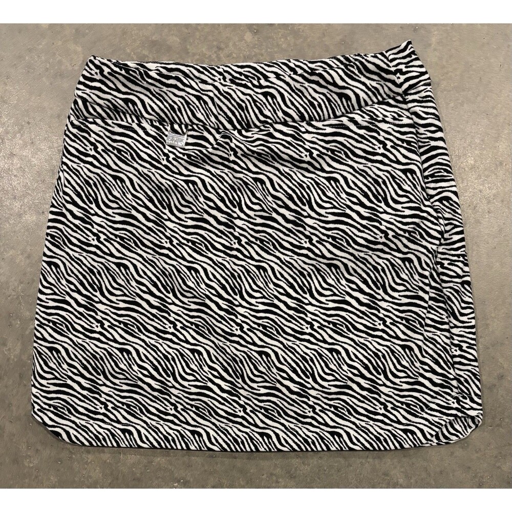 Lulu B Skort Performance UPF50 Golf Pickleball Women’s Sz 6 Skirt Shorts Zebra